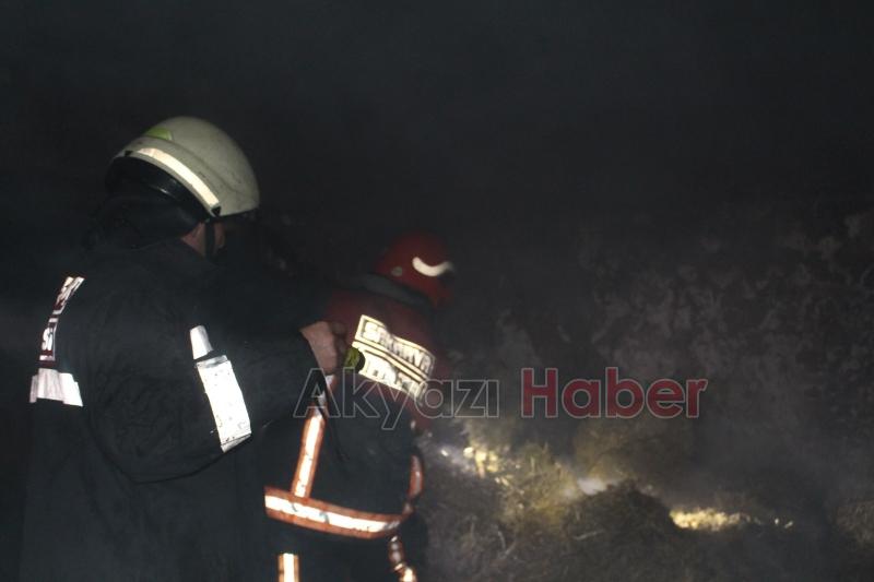 Ahır yangınında Büyükbaş hayvan telef oldu