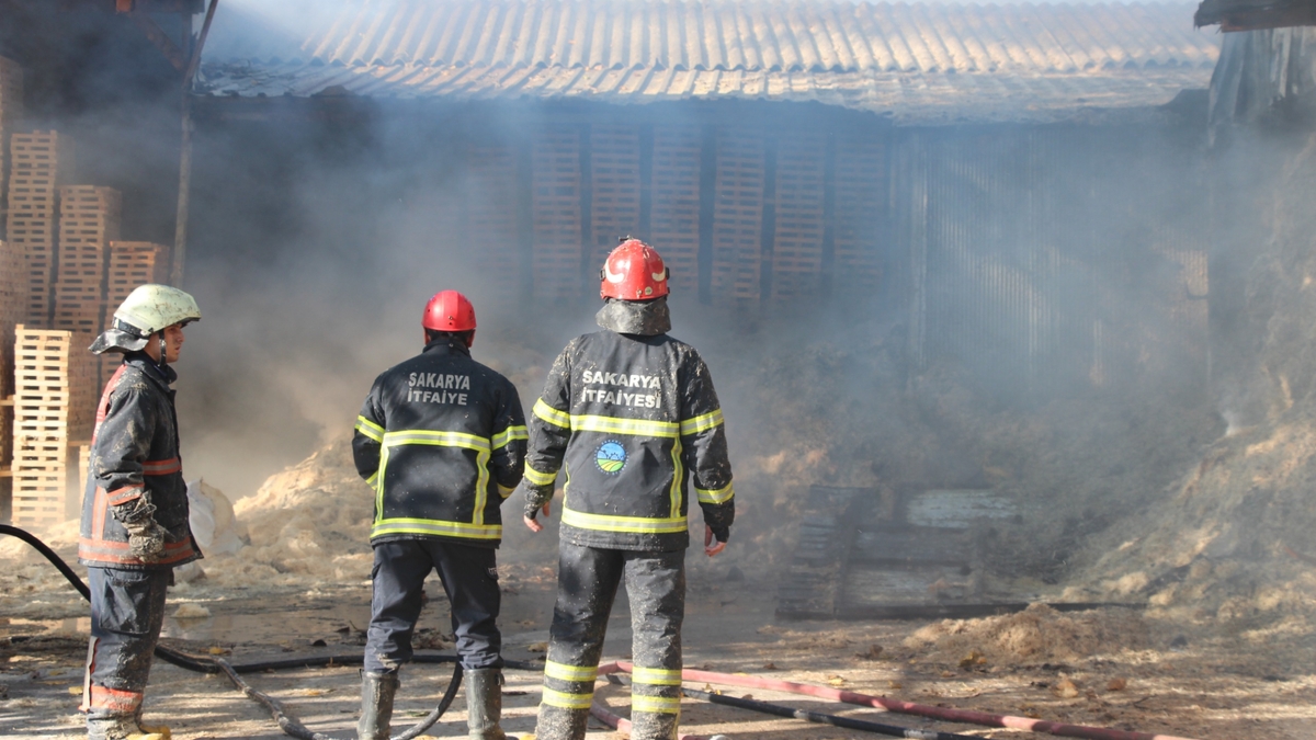 Ahşap sap İmalathanesinde Yangın Paniği!