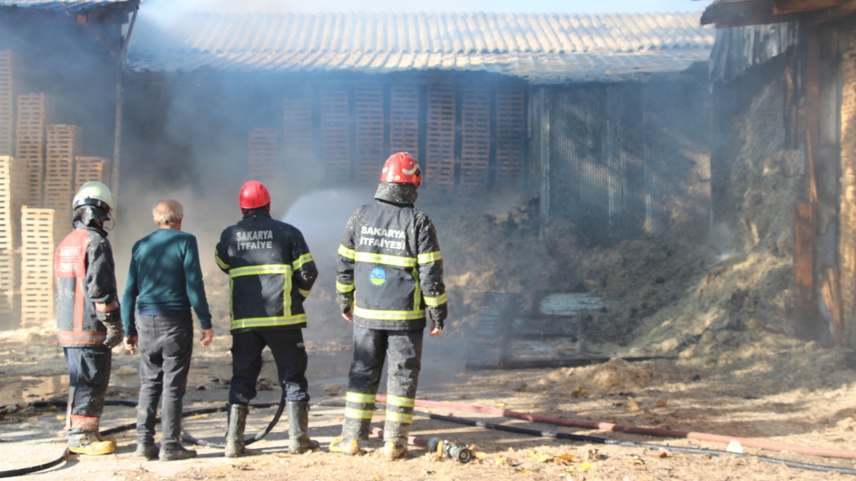 Ahşap sap İmalathanesinde Yangın Paniği!