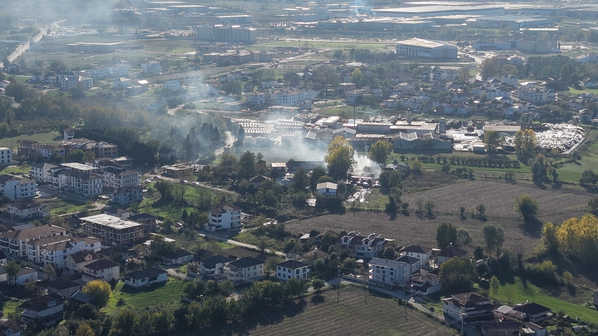 Ahşap sap İmalathanesinde Yangın Paniği!