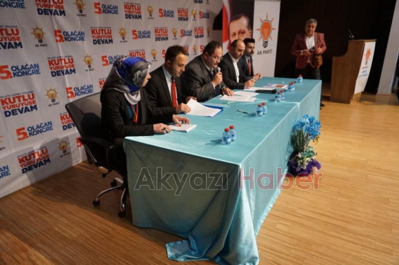 Ak Parti Akyazı 5 nci Olağan Kongresi Yapıldı 