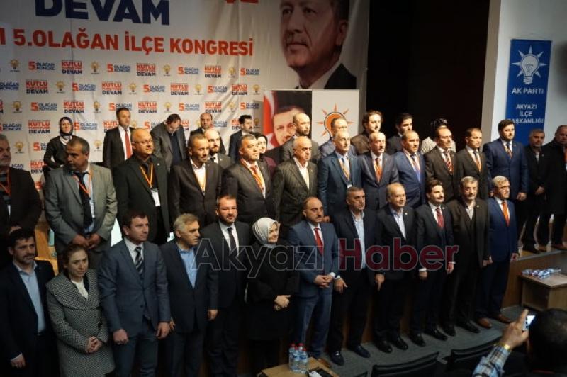 Ak Parti Akyazı 5 nci Olağan Kongresi Yapıldı 
