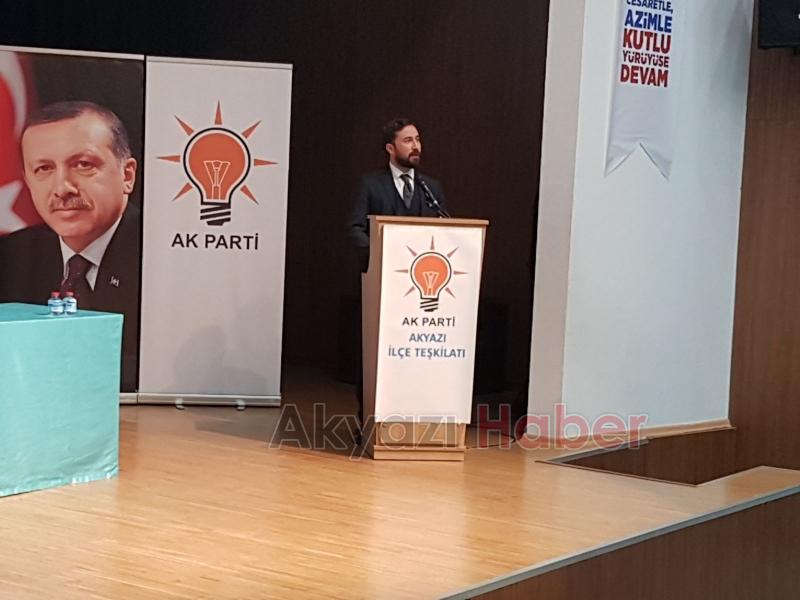 Ak Parti Akyazı İlçe Gençlik Kolları 5.nci Olağan Kongresi Yapıldı