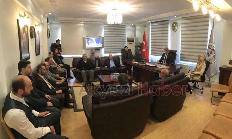 Ak Parti İlçe Teşkilatından Başkan Akcana Ziyaret