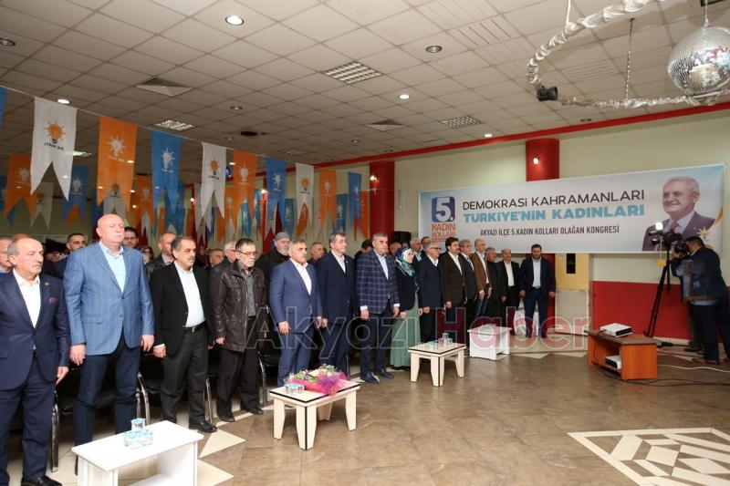 Akyazı Ak Parti Kadın Kolları Beşinci Olağan Kongresi Yapıldı
