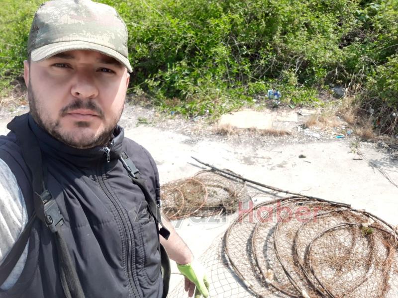 Akyazı Avcılar ve Balıkçılar Grubundan Gölde Temizlik