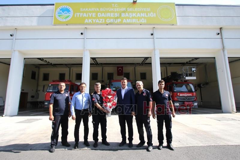 Akyazı Belediye Başkanı Bilal Soykan İtfaiye Haftasını kutladı