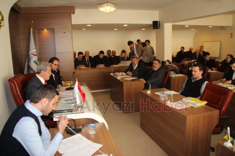 Akyazı Belediye yılın İlk Meclis Toplantısını Yaptı