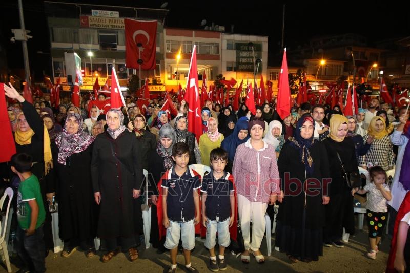 AKYAZI BELEDİYESİ 15 TEMMUZ DESTANINI ANMA ETKİNLİKLERİ BU GECE BAŞLIYOR