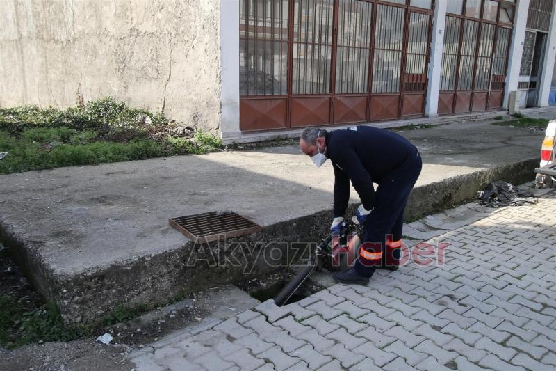 AKYAZI BELEDİYESİ 1.ETAP LARVA MÜCADELE ÇALIŞMASI BAŞLADI