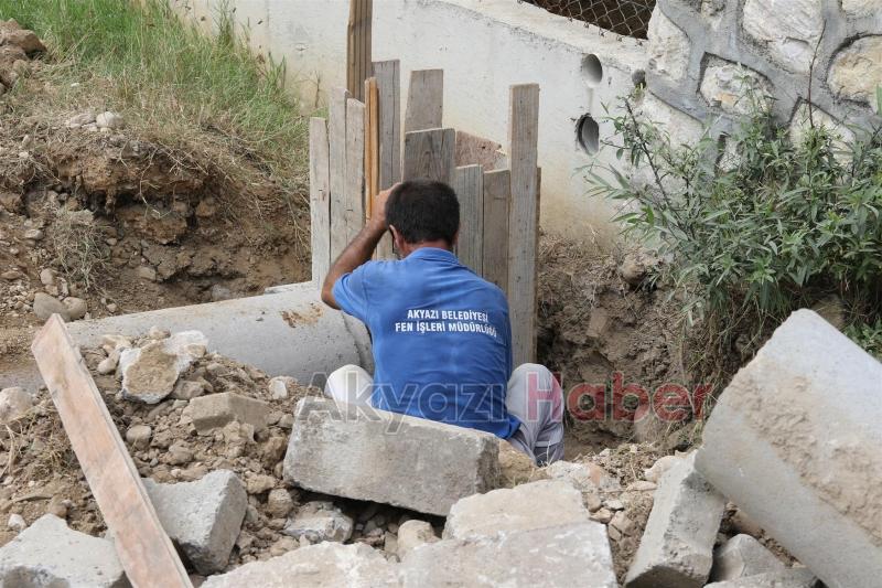 AKYAZI BELEDİYESİ KIŞA HAZIRLIK ÇALIŞMALARINA BAŞLADI