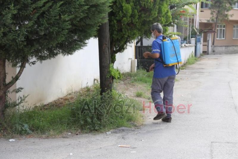 Akyazı Belediyesi Sağlık İşleri Ekiplerinden Kapsamlı İlaçlama