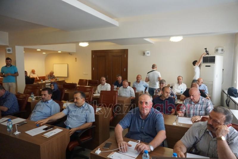 Akyazı Belediyesi Temmuz ayı Meclis toplantısı yapıldı