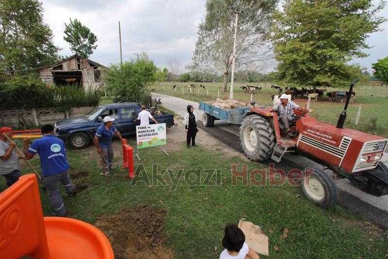 Akyazı Belediyesinden Her Mahalleye Oyun Parkı