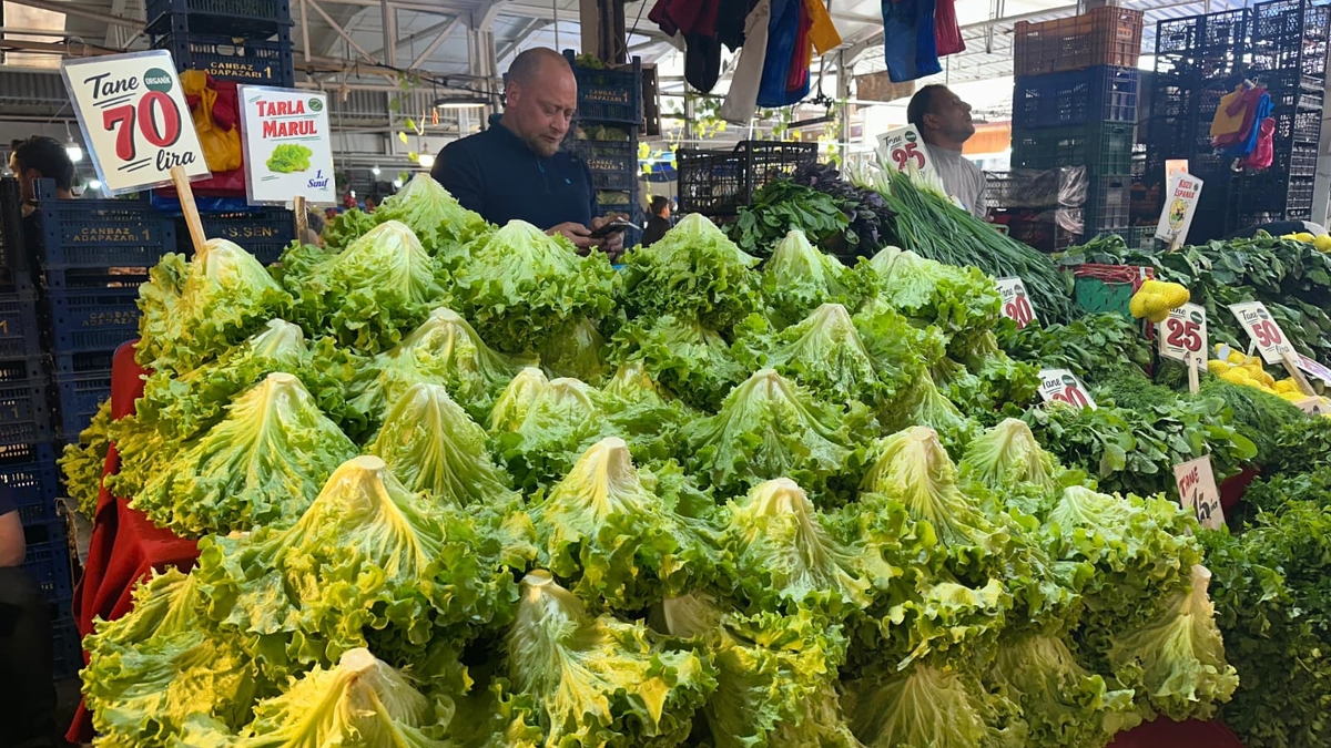 Akyazı Çarşamba Pazarı’nda domates zirvede