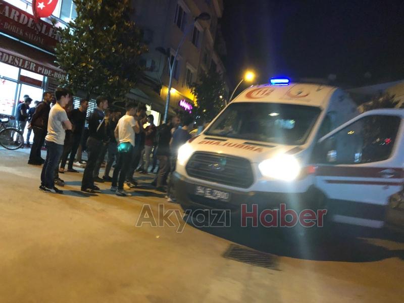 Akyazı çarşı içi satırlı kavga