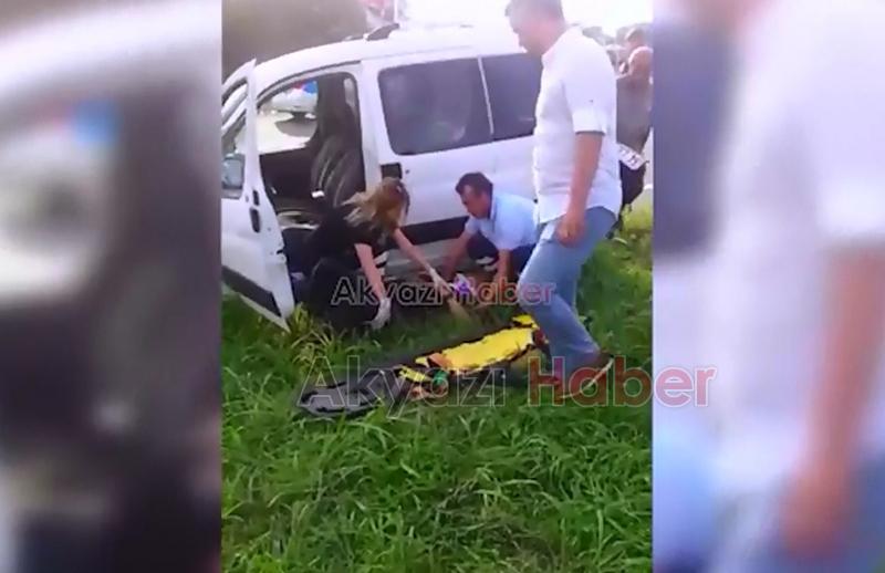 Akyazı D140 Kazancı Kavşağında Kaza