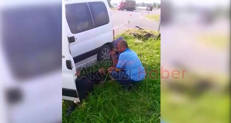 Akyazı D140 Kazancı Kavşağında Kaza