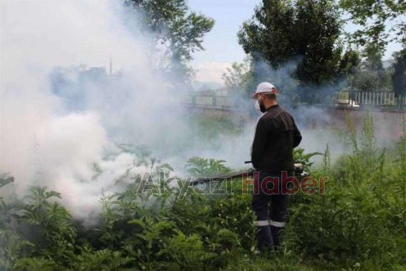 AKYAZI DA 3. ETAP KAPALI KANAL İLAÇLAMA ÇALIŞMASI BAŞLADI