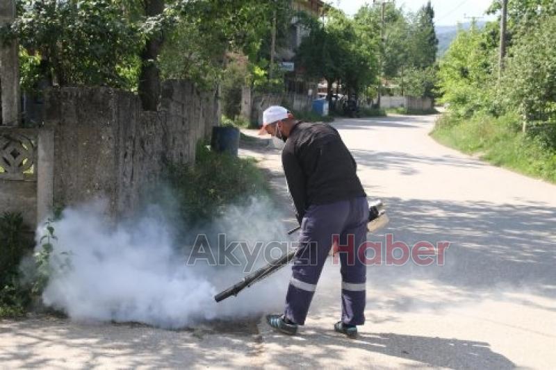 AKYAZI DA 3. ETAP KAPALI KANAL İLAÇLAMA ÇALIŞMASI BAŞLADI