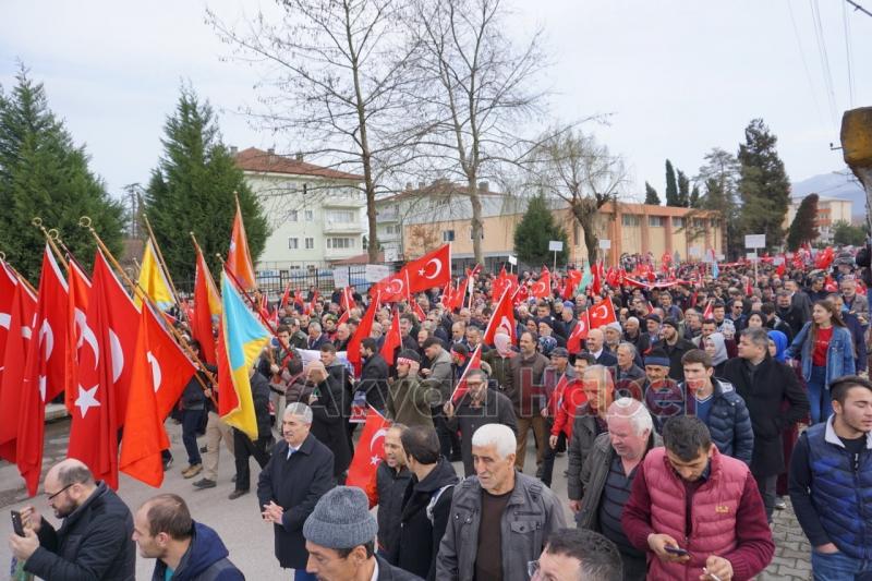 Akyazı'da Binler Mehmetçik İçin Yürüdü