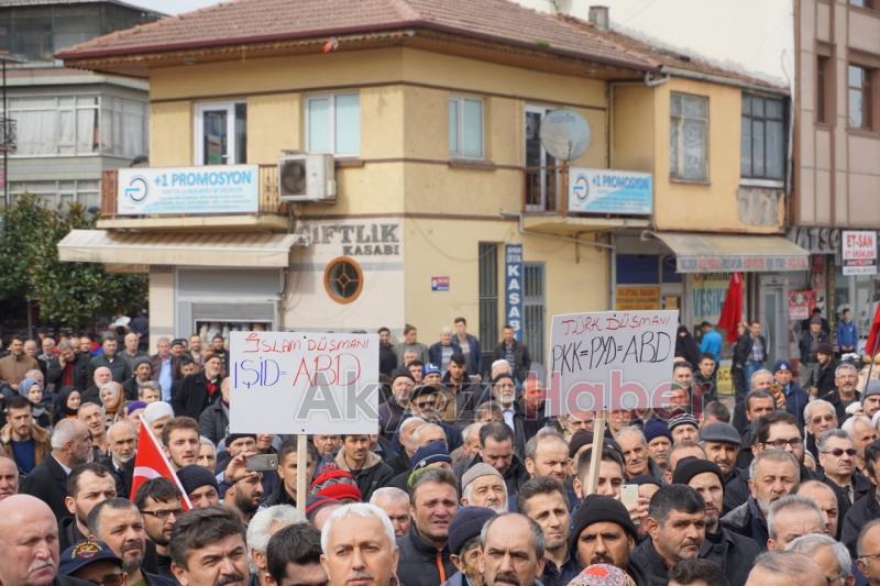 Akyazı'da Binler Mehmetçik İçin Yürüdü