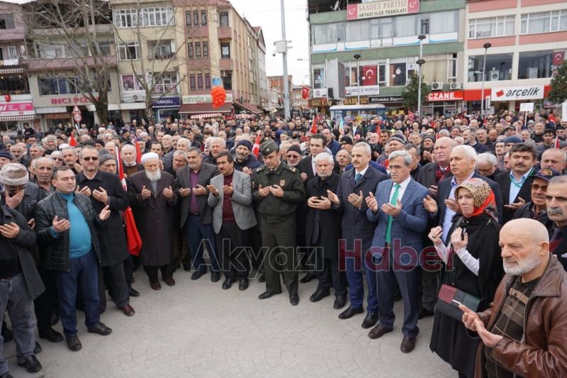 Akyazı'da Binler Mehmetçik İçin Yürüdü