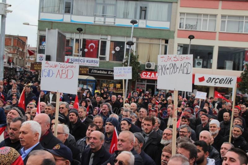 Akyazı'da Binler Mehmetçik İçin Yürüdü