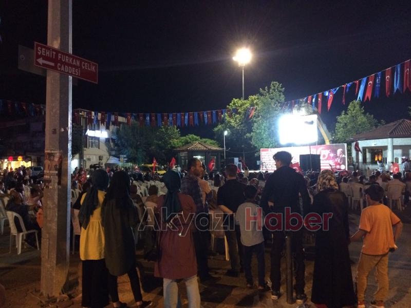 Akyazı da Demokrasi Nöbeti Başladı