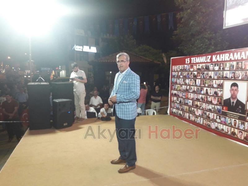 Akyazı da Demokrasi Nöbeti Başladı