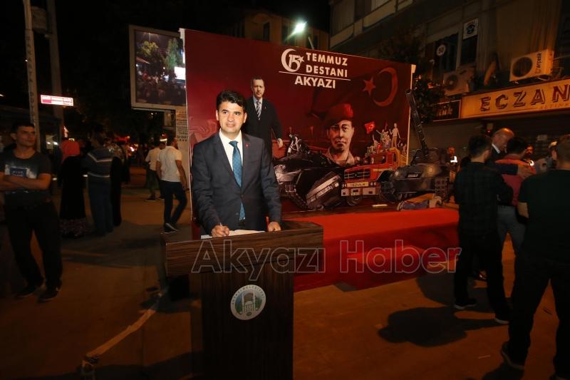 Akyazı da Demokrasi Nöbeti Başladı