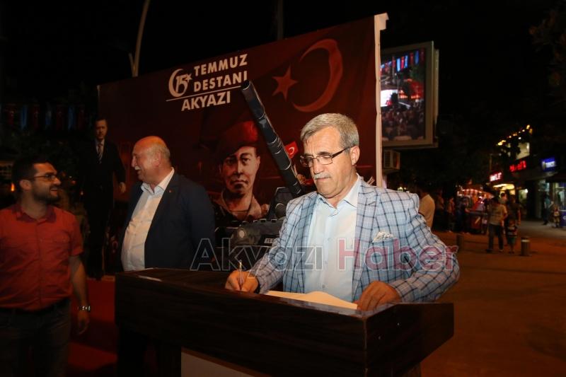 Akyazı da Demokrasi Nöbeti Başladı