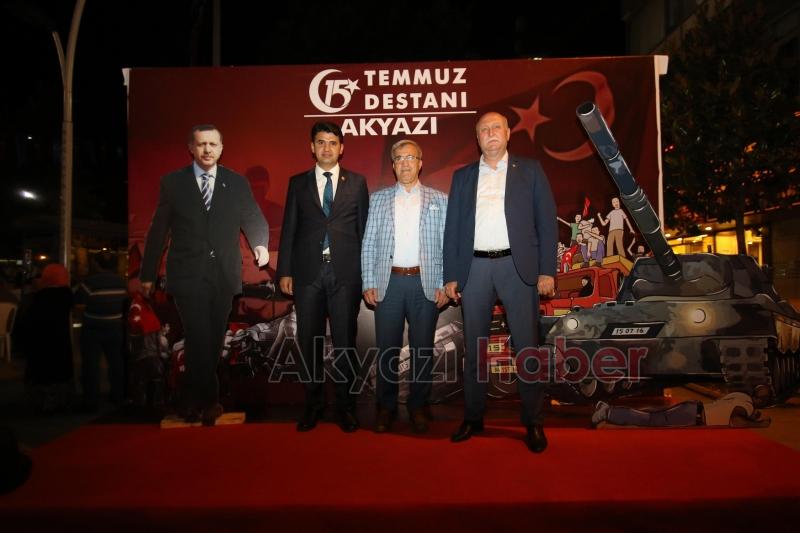 Akyazı da Demokrasi Nöbeti Başladı