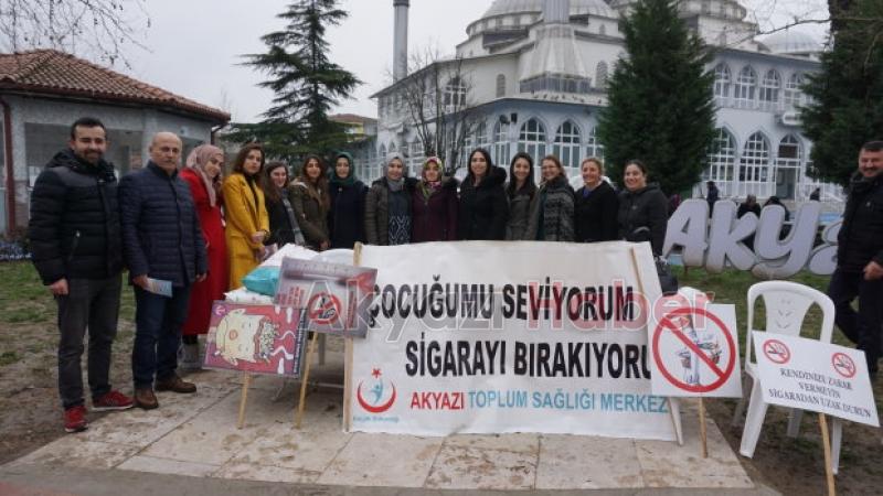 Akyazı da  Dünya Sigarayı Bırakma Günü etkinliği