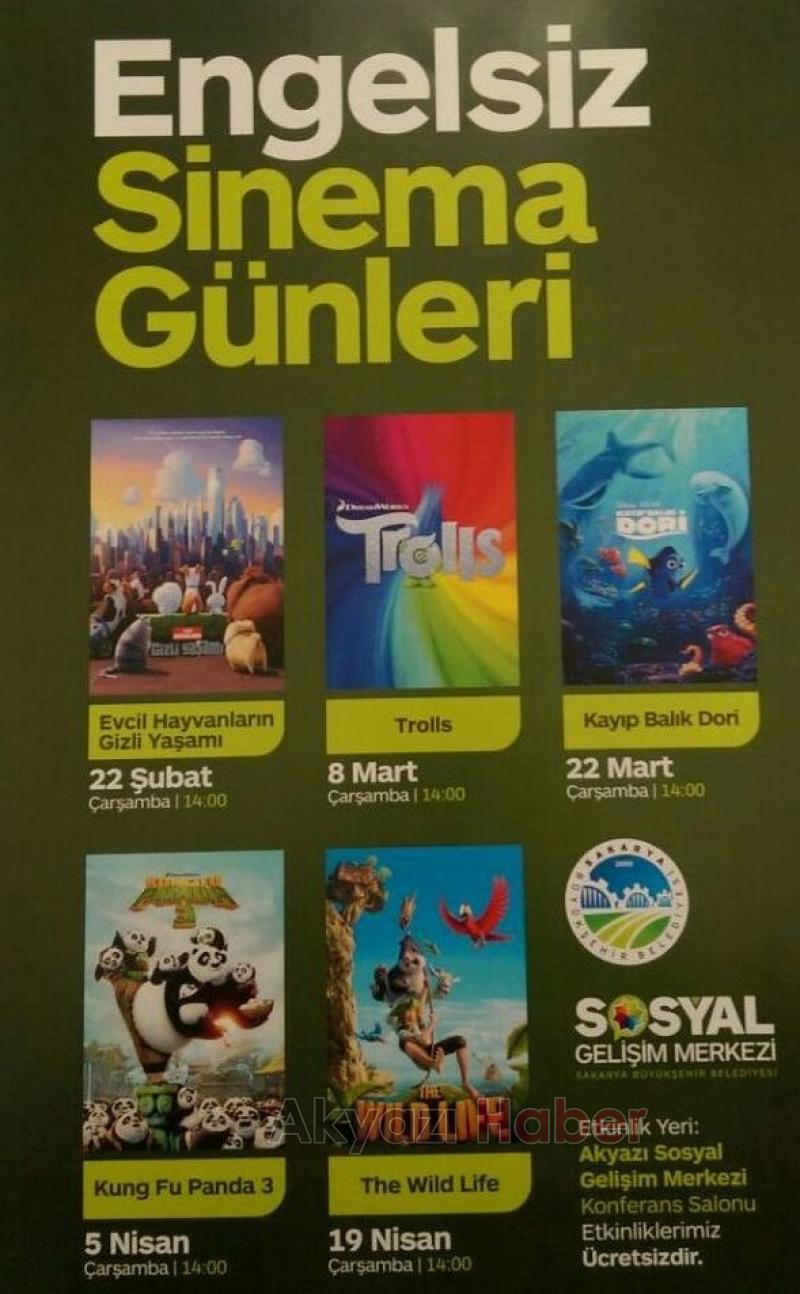 Akyazı da Engelsiz Sinema Günleri