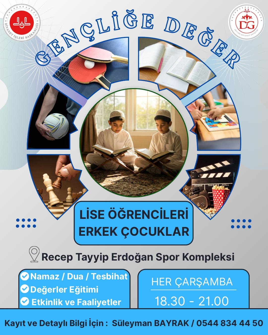 Akyazı'da lise ve ortaokul öğrencileri için Gençliğe Değer programı