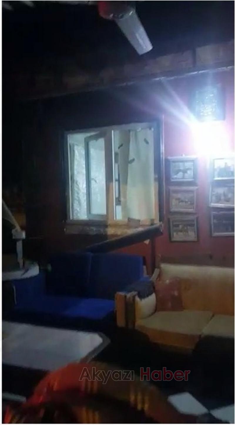 Akyazı da Soygun Kasadaki Paralar ve Televizyon Çalındı