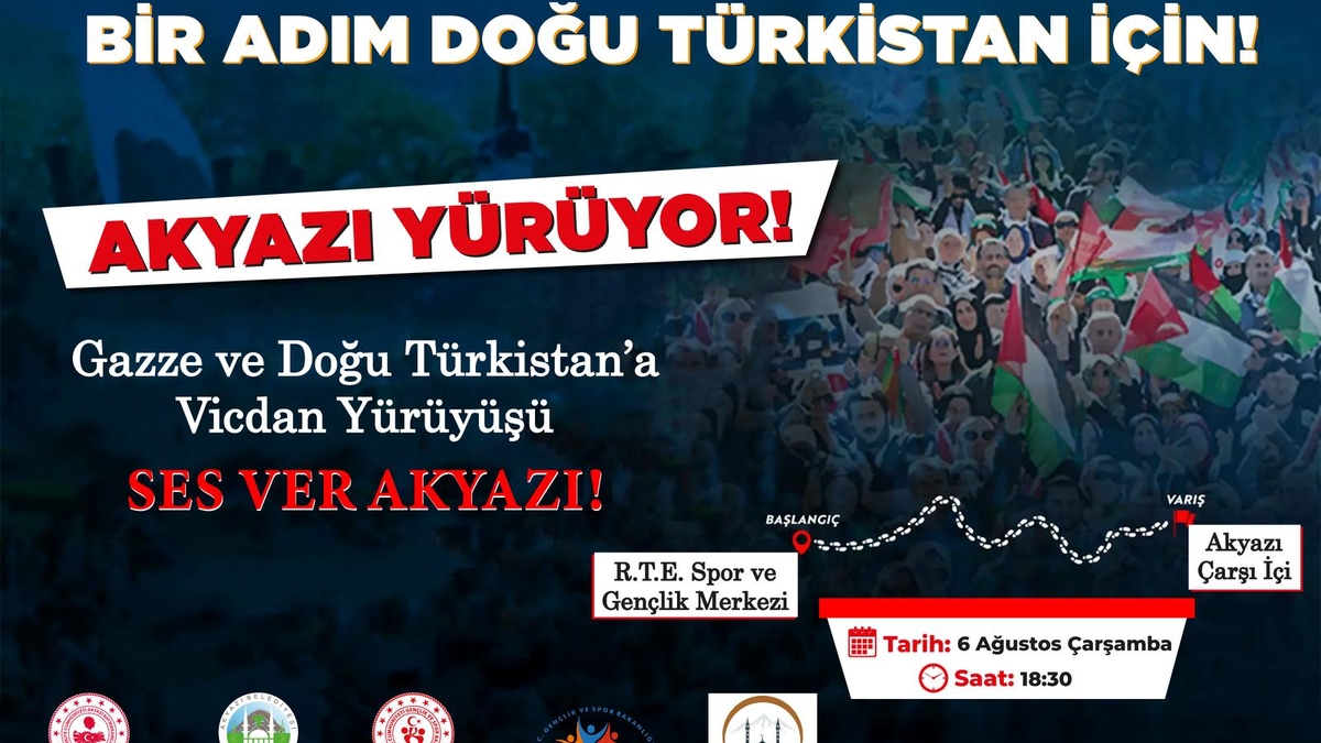 Akyazı'da STK'lardan Gazze için vicdan nöbeti