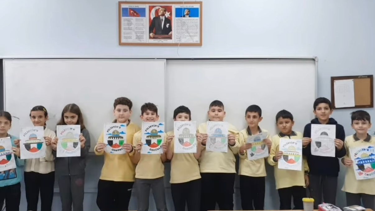 Akyazı'da tüm okullarda Filistin için farkındalık etkinliği