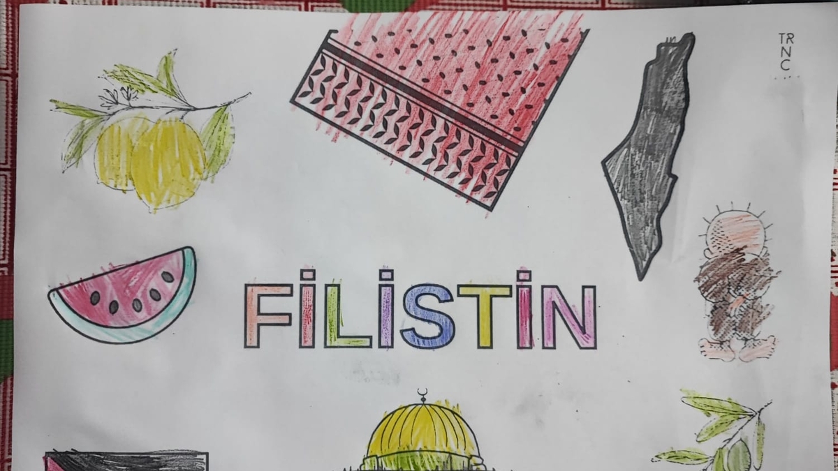 Akyazı'da tüm okullarda Filistin için farkındalık etkinliği