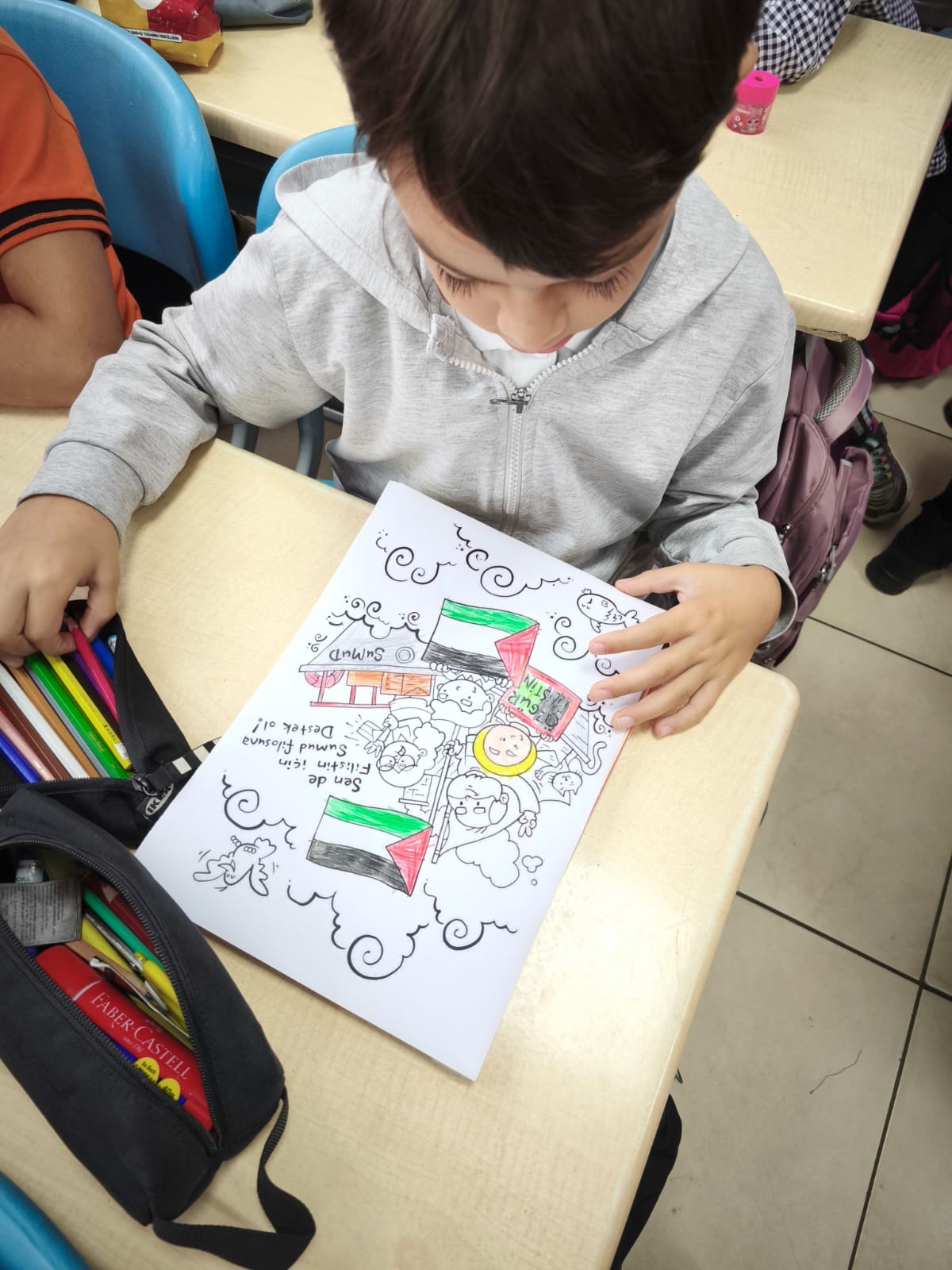 Akyazı'da tüm okullarda Filistin için farkındalık etkinliği