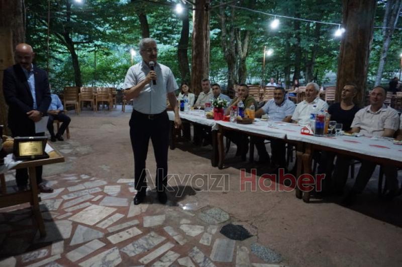 Akyazı'dan ayrılan hakim ve savcılara veda yemeği