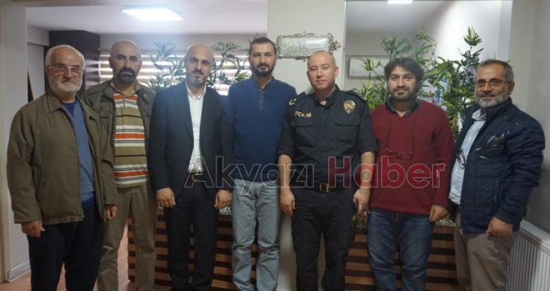 Akyazı Emniyet Müdürü İsa Coşardan iadeyi ziyaret