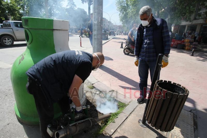 AKYAZI GENELİNDE LARVA İLE MÜCADELE ÇALIŞMALARI BAŞLADI