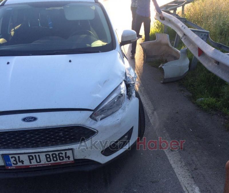 Akyazı Gişelerde Trafik Kazası