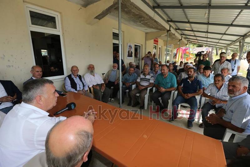 Akyazı Güzlek’te altyapı tamam sıra asfaltta