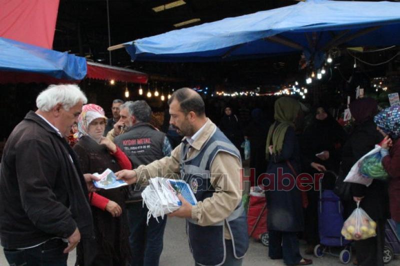 Akyazı İlçe Emniyet Broşür Dağıttı