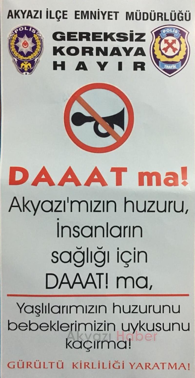 Akyazı İlçe Emniyet Müdürlüğü Ekiplerinden Silahlı Sevince Hayır Etkinliği