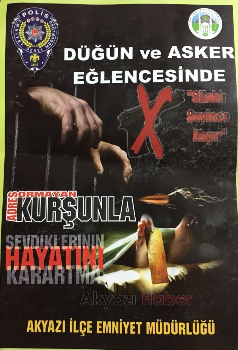 Akyazı İlçe Emniyet Müdürlüğü Ekiplerinden Silahlı Sevince Hayır Etkinliği