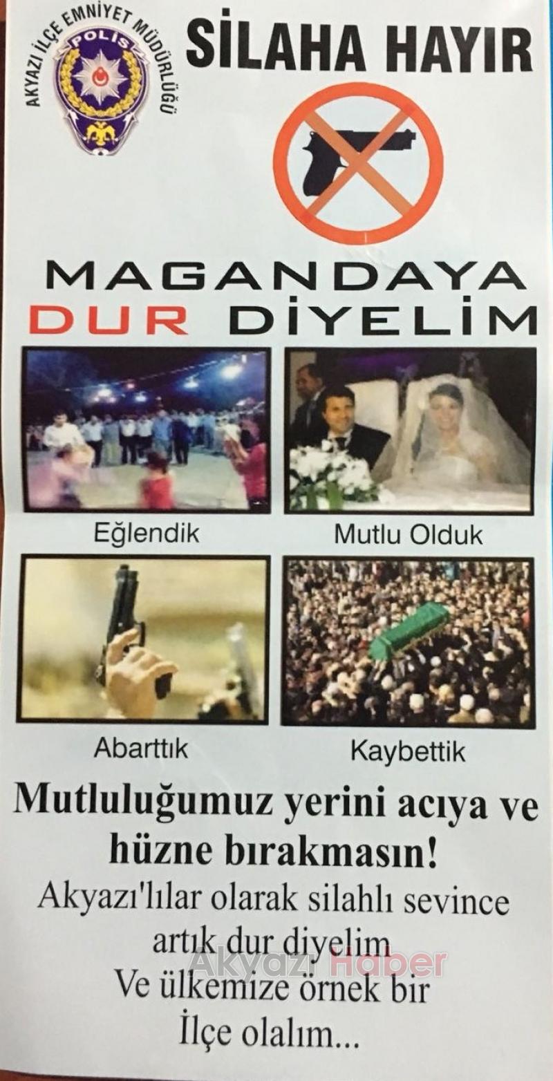 Akyazı İlçe Emniyet Müdürlüğü Ekiplerinden Silahlı Sevince Hayır Etkinliği